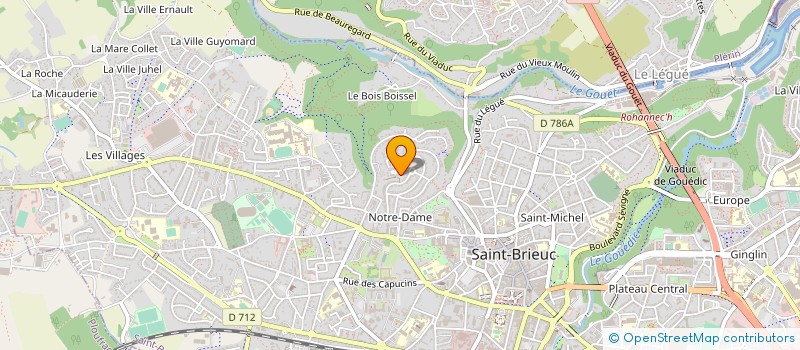 localisation de l'entreprise SOCIETE CIVILE O.G.FINANCES à SAINT-BRIEUC