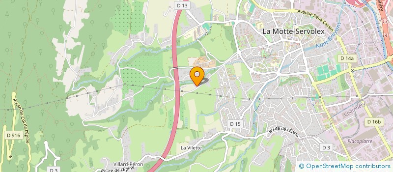 localisation de l'entreprise SOCIETE CIVILE OPETEN  LA MOTTE-SERVOLEX