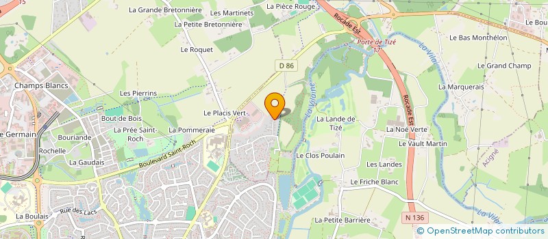 localisation de l'entreprise SOCIETE CIVILE PAGAU  THORIGNE-FOUILLARD