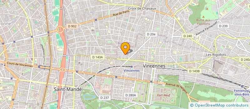 localisation de l'entreprise SOCIETE CIVILE PALINO à VINCENNES