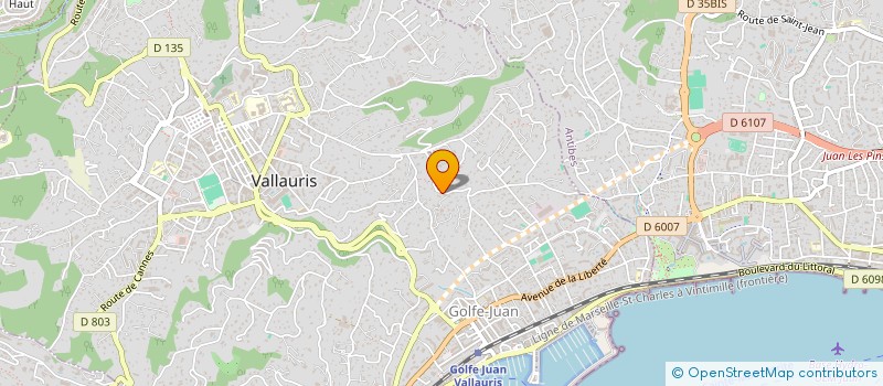 localisation de l'entreprise SOCIETE CIVILE PARTICULIERE AMARIL à VALLAURIS