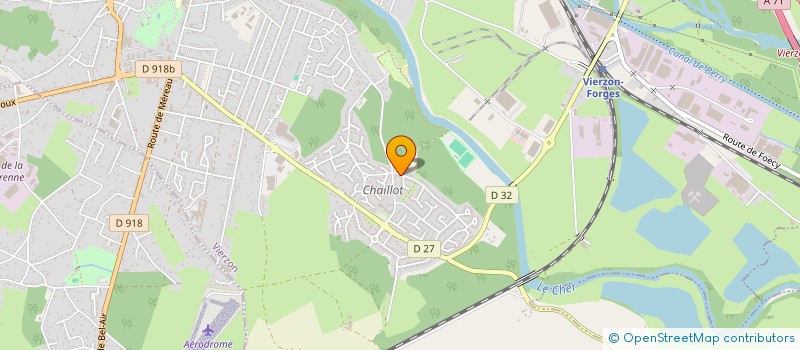 localisation de l'entreprise SOCIETE CIVILE PARTICULIERE DU JONC  VIERZON