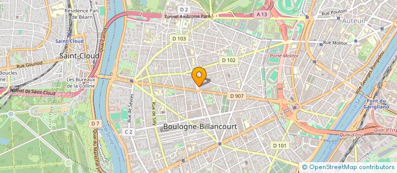 localisation de l'entreprise SOCIETE CIVILE PARTICULIERE FRAMINO à BOULOGNE-BILLANCOURT
