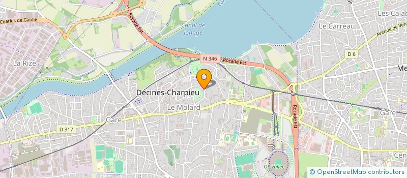 localisation de l'entreprise SOCIETE CIVILE PARTICULIERE LE PELUS  DECINES-CHARPIEU