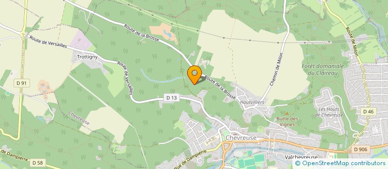 localisation de l'entreprise SOCIETE CIVILE PARTICULIERE PEC  CHEVREUSE