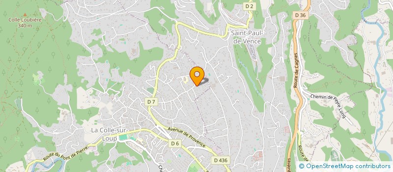 localisation de l'entreprise SOCIETE CIVILE PARTICULIERE SAINT LAURENT 3000  LA COLLE-SUR-LOUP