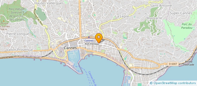 localisation de l'entreprise SOCIETE CIVILE PARTICULIERE SIRA à CANNES
