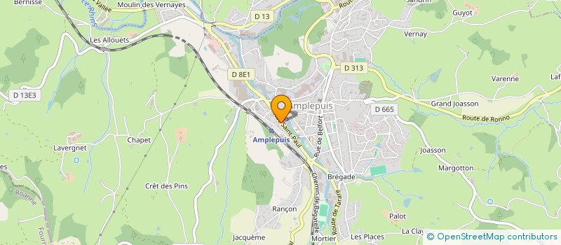 localisation de l'entreprise SOCIETE CIVILE PATRIMONIALE ATLIAS  AMPLEPUIS