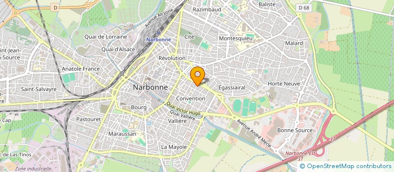 localisation de l'entreprise SOCIETE CIVILE PATRIMONIALE B.T.N.3  NARBONNE