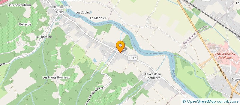 localisation de l'entreprise SOCIETE CIVILE PATRIMONIALE BUCHET  MAREUIL-SUR-CHER