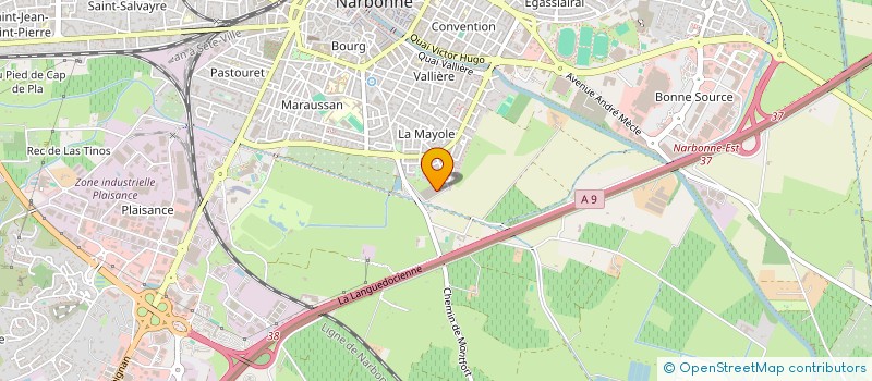 localisation de l'entreprise SOCIETE CIVILE PATRIMONIALE CGAF  NARBONNE