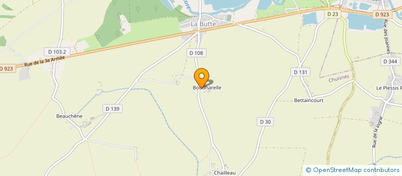 localisation de l'entreprise SOCIETE CIVILE PATRIMONIALE DAMIEN SOUCHET  CHUISNES