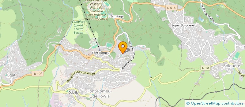 localisation de l'entreprise SOCIETE CIVILE PATRIMONIALE DE COUTOULY  FONT-ROMEU-ODEILLO-VIA