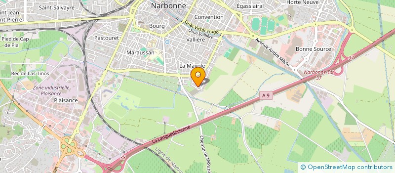 localisation de l'entreprise SOCIETE CIVILE PATRIMONIALE HUJUAR.P  SALLES-D'AUDE