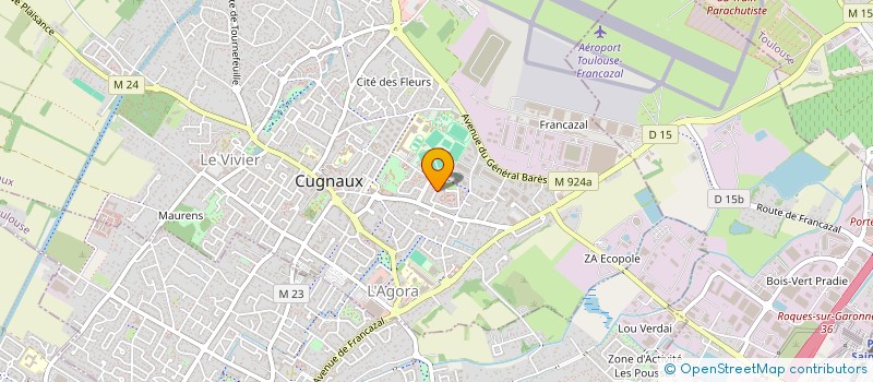 localisation de l'entreprise SOCIETE CIVILE PATRIMONIALE JACOPHIPI  CUGNAUX