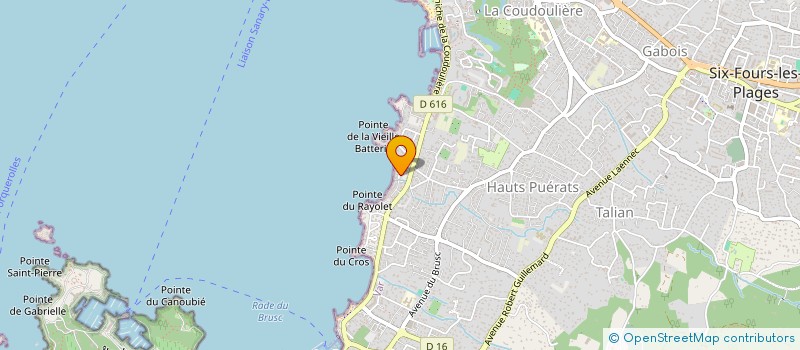 localisation de l'entreprise SOCIETE CIVILE PATRIMONIALE JRPC à SIX-FOURS-LES-PLAGES