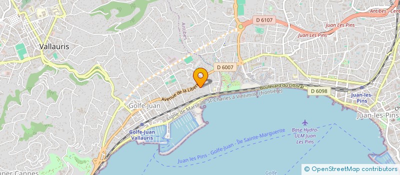 localisation de l'entreprise SOCIETE CIVILE PATRIMONIALE PHB - IMMO à VALLAURIS