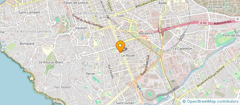 localisation de l'entreprise SOCIETE CIVILE PAUL CLAUDEL à MARSEILLE