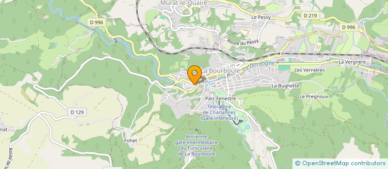 localisation de l'entreprise SOCIETE CIVILE PCM  LA BOURBOULE