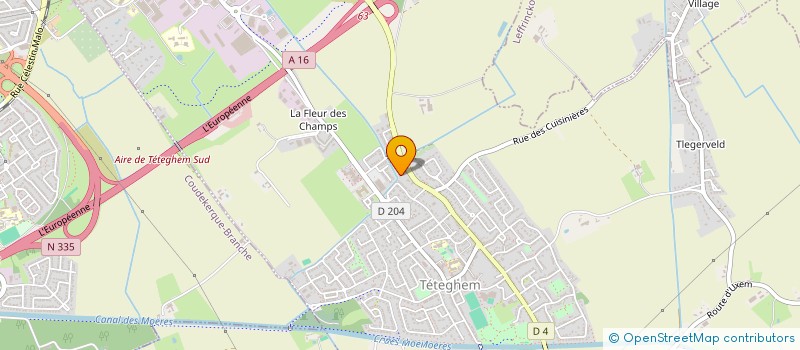 localisation de l'entreprise SOCIETE CIVILE PENELOPE ET COMPAGNIE  TETEGHEM-COUDEKERQUE-VILLAGE