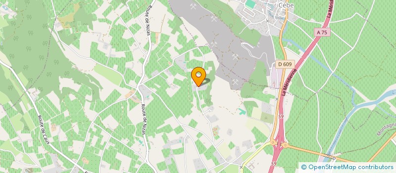 localisation de l'entreprise SOCIETE CIVILE PESCHAUD  PEZENAS