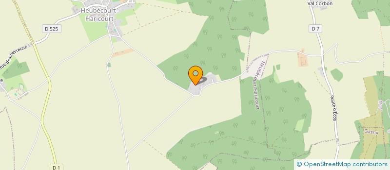 localisation de l'entreprise SOCIETE CIVILE PHANIE CLUSSIPPI  HEUBECOURT-HARICOURT