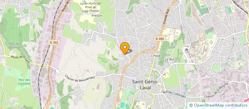 localisation de l'entreprise SOCIETE CIVILE PIAF  SAINT-GENIS-LAVAL