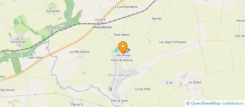 localisation de l'entreprise SOCIETE CIVILE PISCICULTURE DU GUER à PONT-MELVEZ