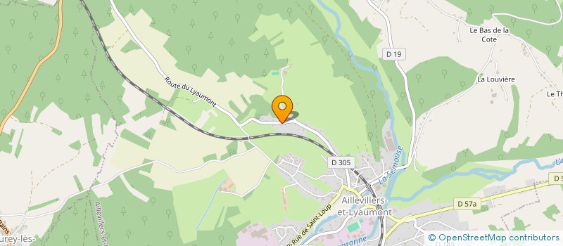 localisation de l'entreprise SOCIETE CIVILE PM  AILLEVILLERS-ET-LYAUMONT