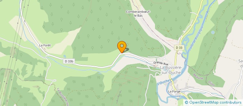 localisation de l'entreprise SOCIETE CIVILE PONTONNIERE  LA BUSSIERE-SUR-OUCHE