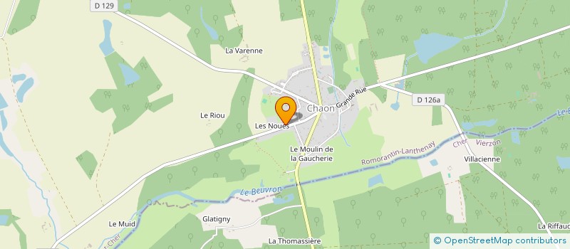 localisation de l'entreprise SOCIETE CIVILE POULETTERIES  CHAON