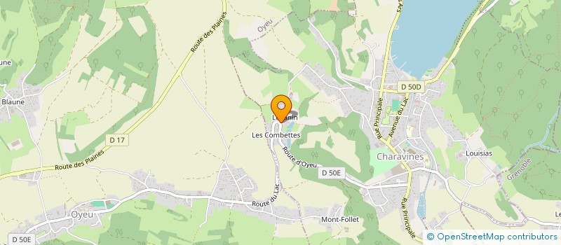 localisation de l'entreprise SOCIETE CIVILE PRALE  CHARAVINES