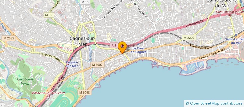 localisation de l'entreprise SOCIETE CIVILE PROFESSIONELLE D'INFIRMIERES MONTEROSSO à CAGNES-SUR-MER