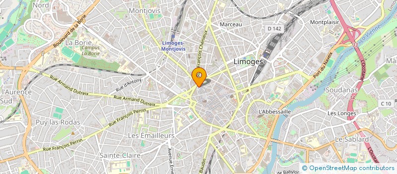 localisation de l'entreprise SOCIETE CIVILE PROFESSIONNELLE BASTIEN ROUMEGOUX - THIERRY GILIBERT à LIMOGES