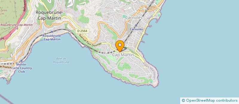localisation de l'entreprise SOCIETE CIVILE PROFESSIONNELLE CABINET MEDICAL DE LA VIGIE à ROQUEBRUNE-CAP-MARTIN