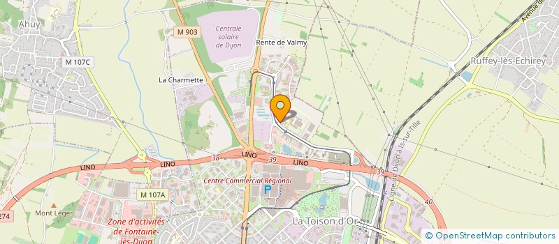 localisation de l'entreprise SOCIETE CIVILE PROFESSIONNELLE CHARVET-CURIE DESEILLE GROSJEAN RACINE à DIJON