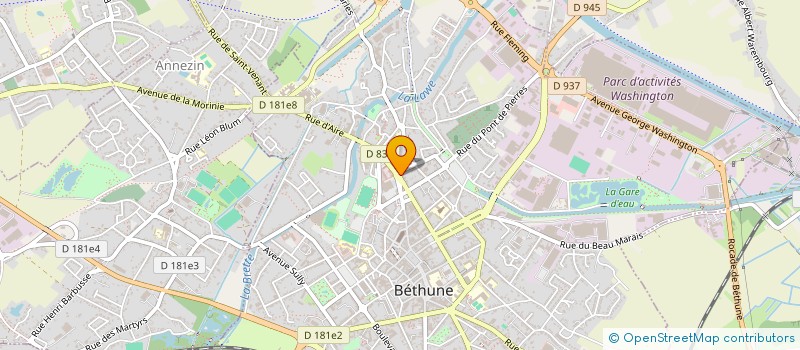 localisation de l'entreprise SOCIETE CIVILE PROFESSIONNELLE D AVOCATS ANNE BEATRICE MALET ET JOHANN VERHAEST à BETHUNE