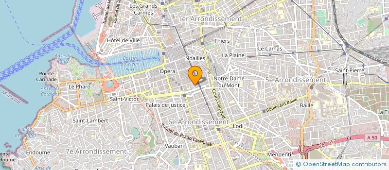 localisation de l'entreprise SOCIETE CIVILE PROFESSIONNELLE D'AVOCATS BBLM  MARSEILLE