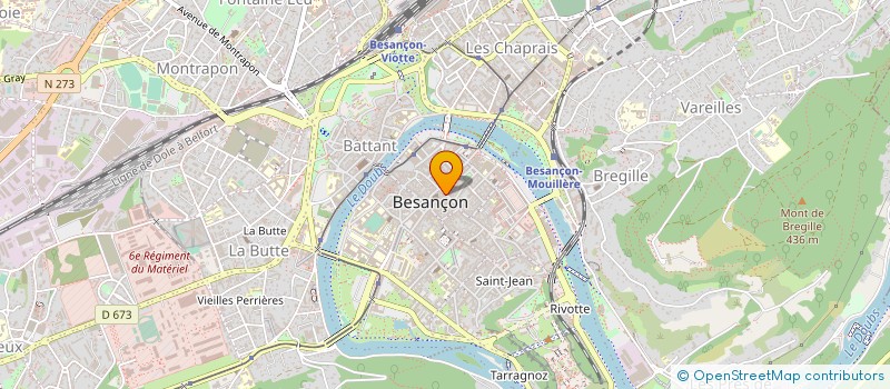 localisation de l'entreprise SOCIETE CIVILE PROFESSIONNELLE D'AVOCATS CGBG CHATON GRILLON TRONCHE  BESANCON