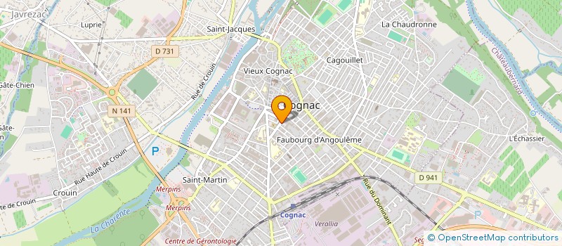 localisation de l'entreprise SOCIETE CIVILE PROFESSIONNELLE D'AVOCATS-CMCP à COGNAC