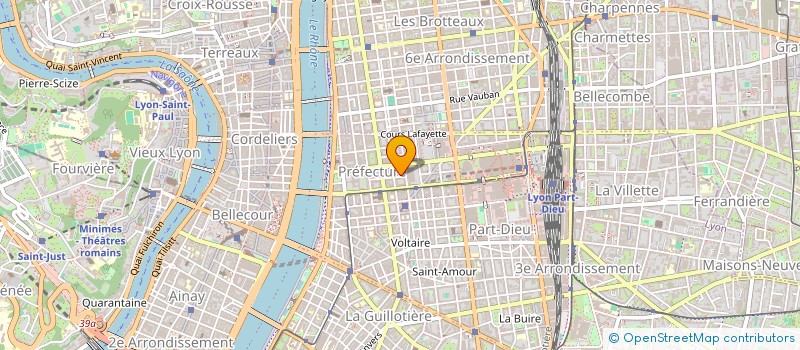 localisation de l'entreprise SOCIETE CIVILE PROFESSIONNELLE D'AVOCATS COTTET-BRETONNIER  LYON