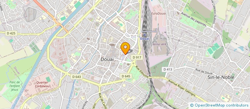 localisation de l'entreprise SOCIETE CIVILE PROFESSIONNELLE D'AVOCATS LEFEVRE à DOUAI