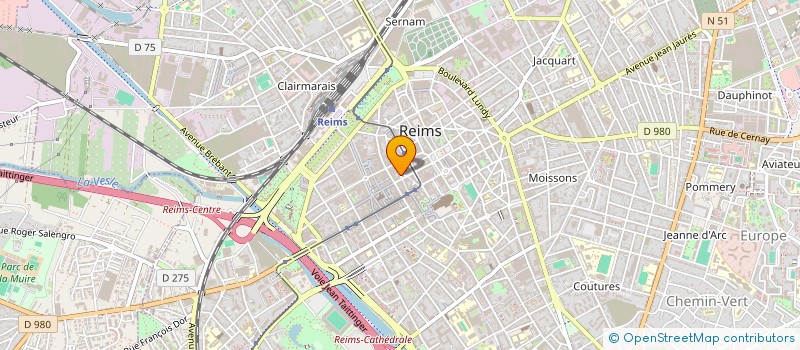 localisation de l'entreprise SOCIETE CIVILE PROFESSIONNELLE D'AVOCATS MCM ET ASSOCIES  REIMS