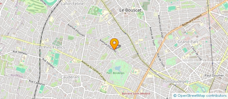 localisation de l'entreprise SOCIETE CIVILE PROFESSIONNELLE D'AVOCATS ROCHER - MORIN à LE BOUSCAT