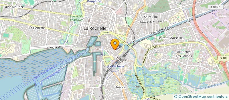 localisation de l'entreprise SOCIETE CIVILE PROFESSIONNELLE D'AVOCATS ROUXEL JEHANNOT DE BARTILLAT  LA ROCHELLE