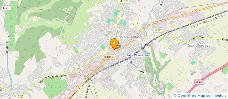 localisation de l'entreprise SOCIETE CIVILE PROFESSIONNELLE D'INFIRMIERES ANNE-MARIE COSTAZ,  JOANNA DE SOUSA, PAULINE REPELLIN CABINET DE SOINS LE  SAINT-MARCELLIN