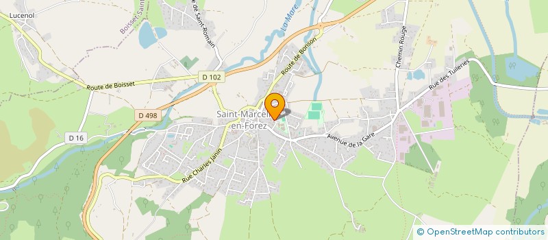 localisation de l'entreprise SOCIETE CIVILE PROFESSIONNELLE D'INFIRMIERES CABINET DES REMPARTS  SAINT-MARCELLIN-EN-FOREZ