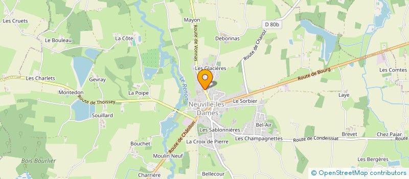 localisation de l'entreprise SOCIETE CIVILE PROFESSIONNELLE D INFIRMIERES DE NEUVILLE LES DAMES à NEUVILLE-LES-DAMES