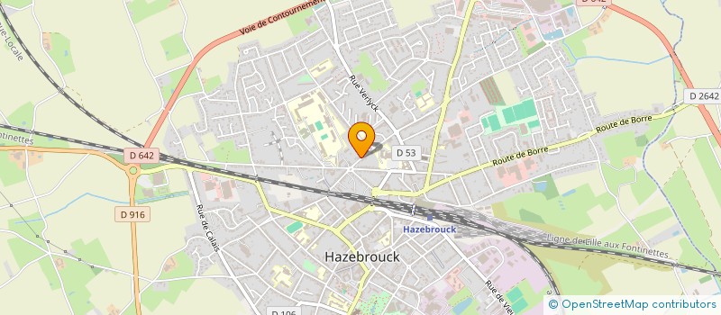 localisation de l'entreprise SOCIETE CIVILE PROFESSIONNELLE D'INFIRMIERES DELMOTTE - LURETTE - FONTAINE à HAZEBROUCK