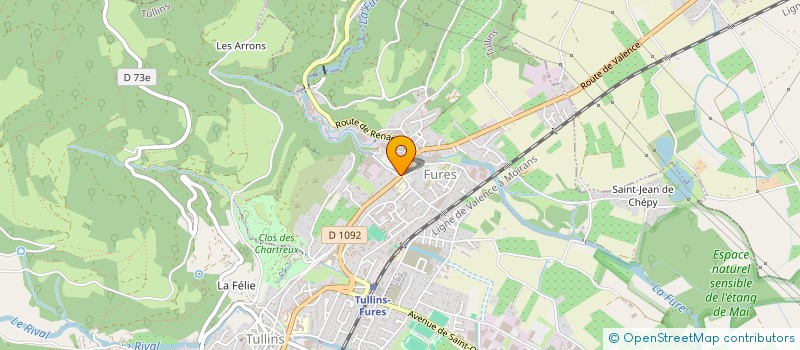 localisation de l'entreprise SOCIETE CIVILE PROFESSIONNELLE D'INFIRMIERES M-T. MASSIMINO - C.CARRAZ - S. MASSIMINO -C.DUCAP  TULLINS